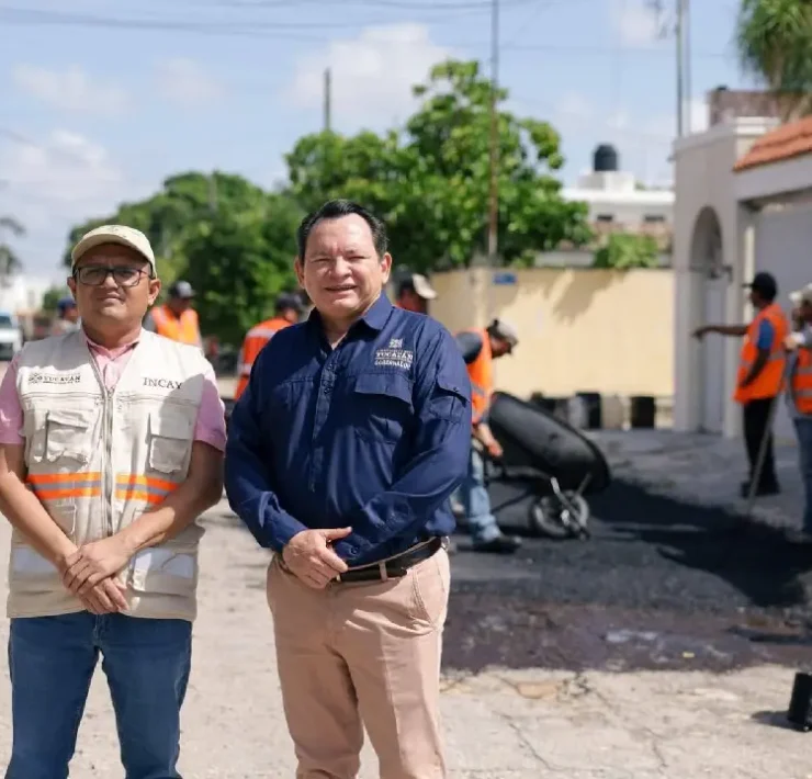 Vialidades más seguras en Yucalpetén con 143 calles intervenidas