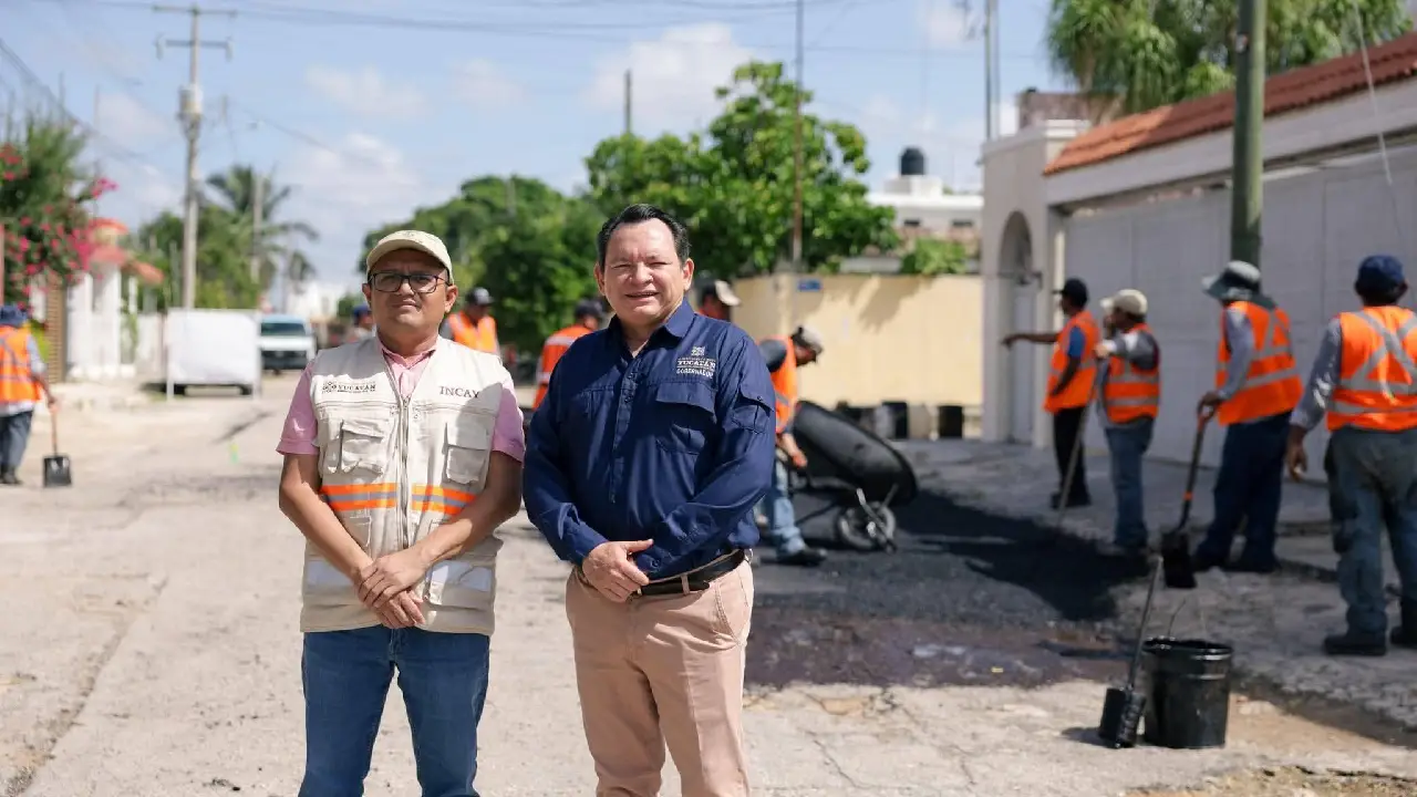 Vialidades más seguras en Yucalpetén con 143 calles intervenidas