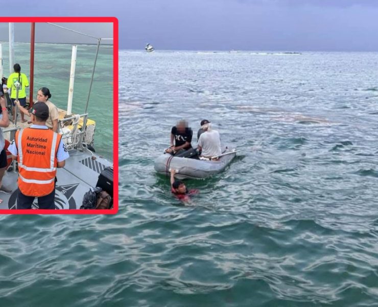 ¡Susto en Mahahual! Marina rescata a dos personas tras varamiento de embarcación