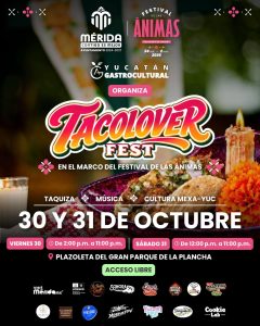 El Taco Lover Fest ofrecerá una variedad de sabores y propuestas gastronómicas en el Gran Parque La Plancha, como parte de las actividades para celebrar el Día de Muertos en Mérida.