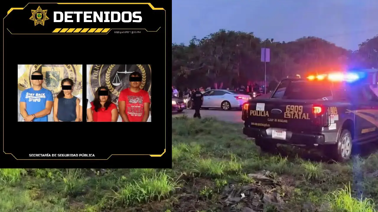 Detención de cuatro personas SSP avanza en las investigaciones