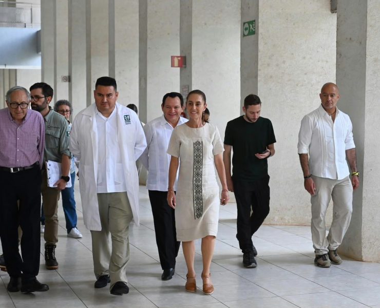 El O’Horán y dos hospitales más ya son IMSS-Bienestar; otros cinco se suman en enero: Sheinbaum y Díaz Mena revisan el avance en Yucatán
