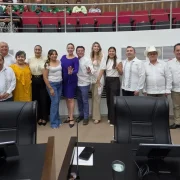 Estefanía Baeza se reincorporó a sus funciones legislativas en el Congreso de Yucatán
