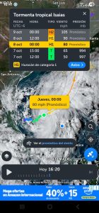 La tormenta tropical Isaías mantiene bajo vigilancia a Yucatán, con lluvias y vientos previstos principalmente en zonas costeras de la entidad.