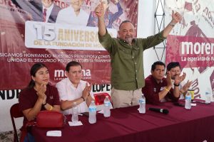 Morena Yucatán conmemoró 15 años de organización y participación política con un encuentro que reunió a militantes, simpatizantes y fundadores del movimiento en Mérida.