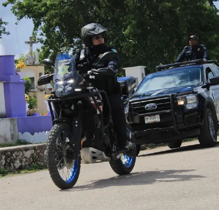 Operativo con motivo del Día de Muertos refuerza la seguridad en Mérida