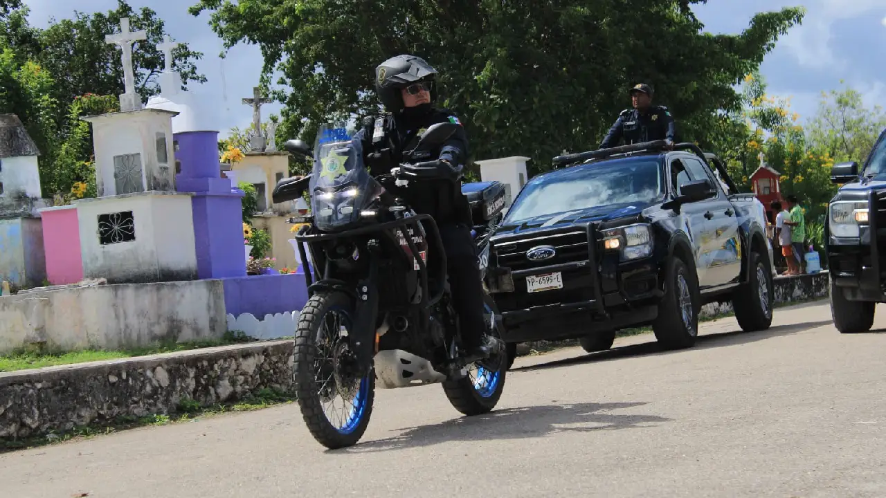 Operativo con motivo del Día de Muertos refuerza la seguridad en Mérida