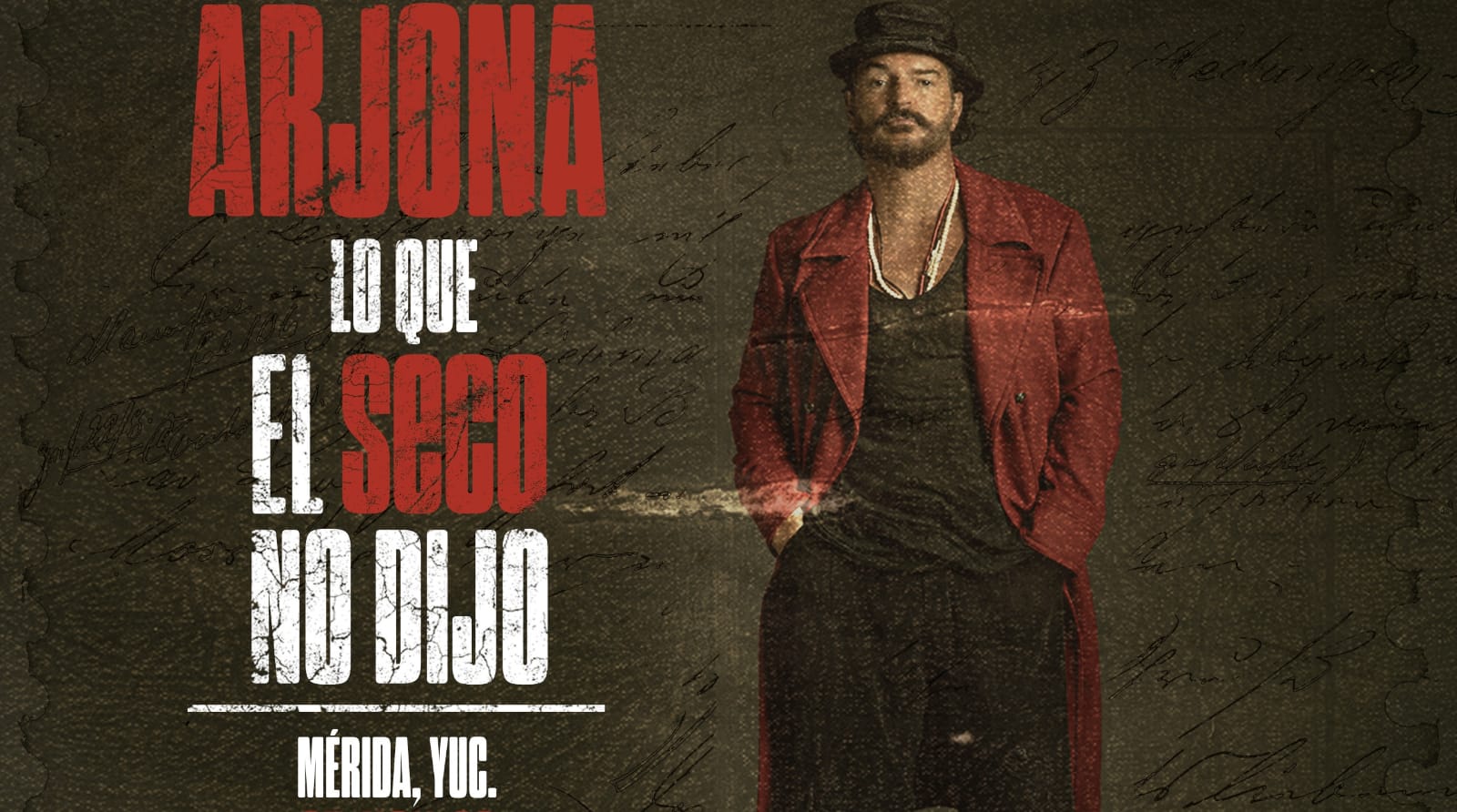 Ricardo Arjona anuncia promoción exclusiva de boletos sin cargos por servicio para su gira "Lo Que El Seco No Dijo" en México