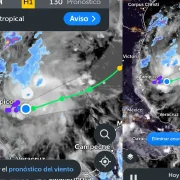 Sistema en el Gofo de México evolución prevista