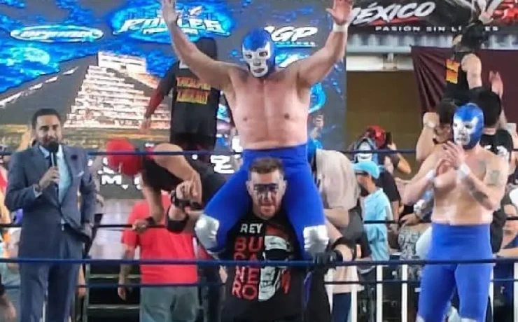 Última lucha de Blue Demon Jr. en Mérida reúne a grandes figuras del pancracio