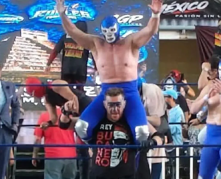 Última lucha de Blue Demon Jr. en Mérida reúne a grandes figuras del pancracio